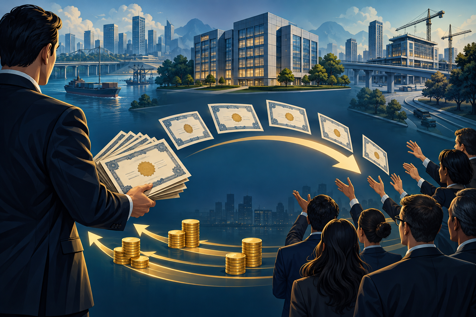 Conceptual illustration of the EAAA India Alternatives IPO’s offer-for-sale structure