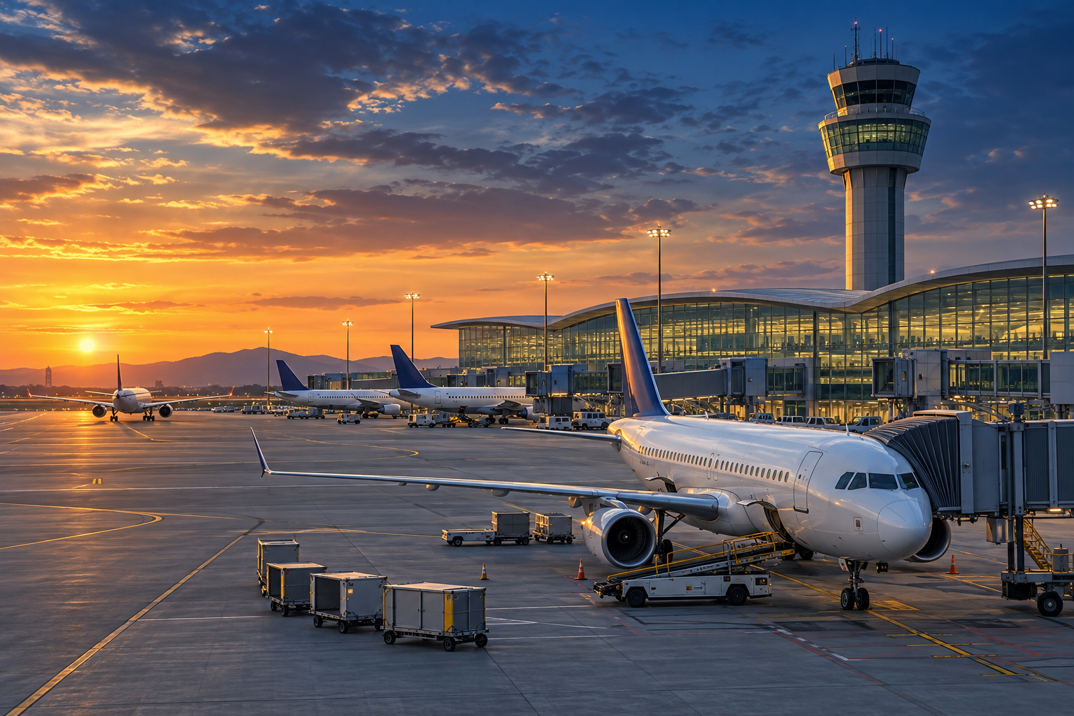 Archive view of King Fahd International Airport in Dammam, the airport named in the attack report.