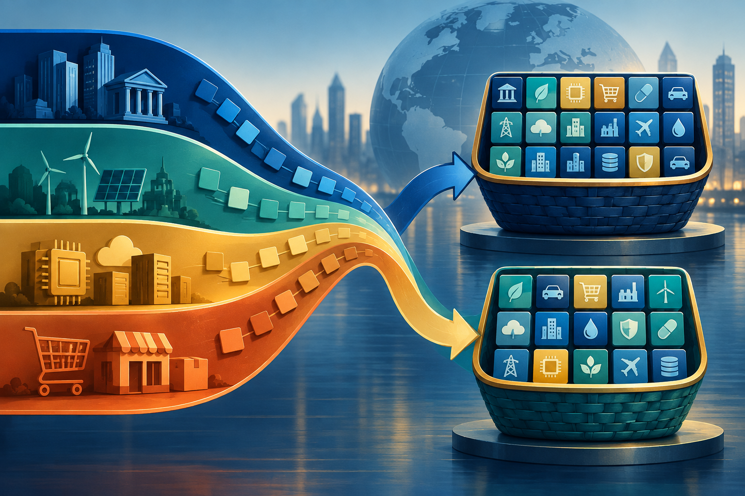 Conceptual illustration of the multi-factor construction of NCDEX’s NDEX and FINNDEX equity indices